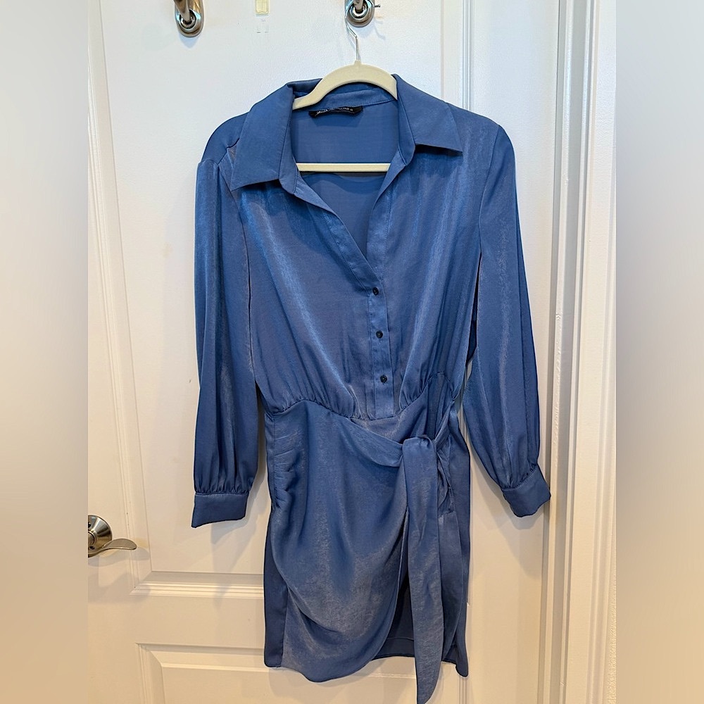 Zara Indigo Wrap Dress